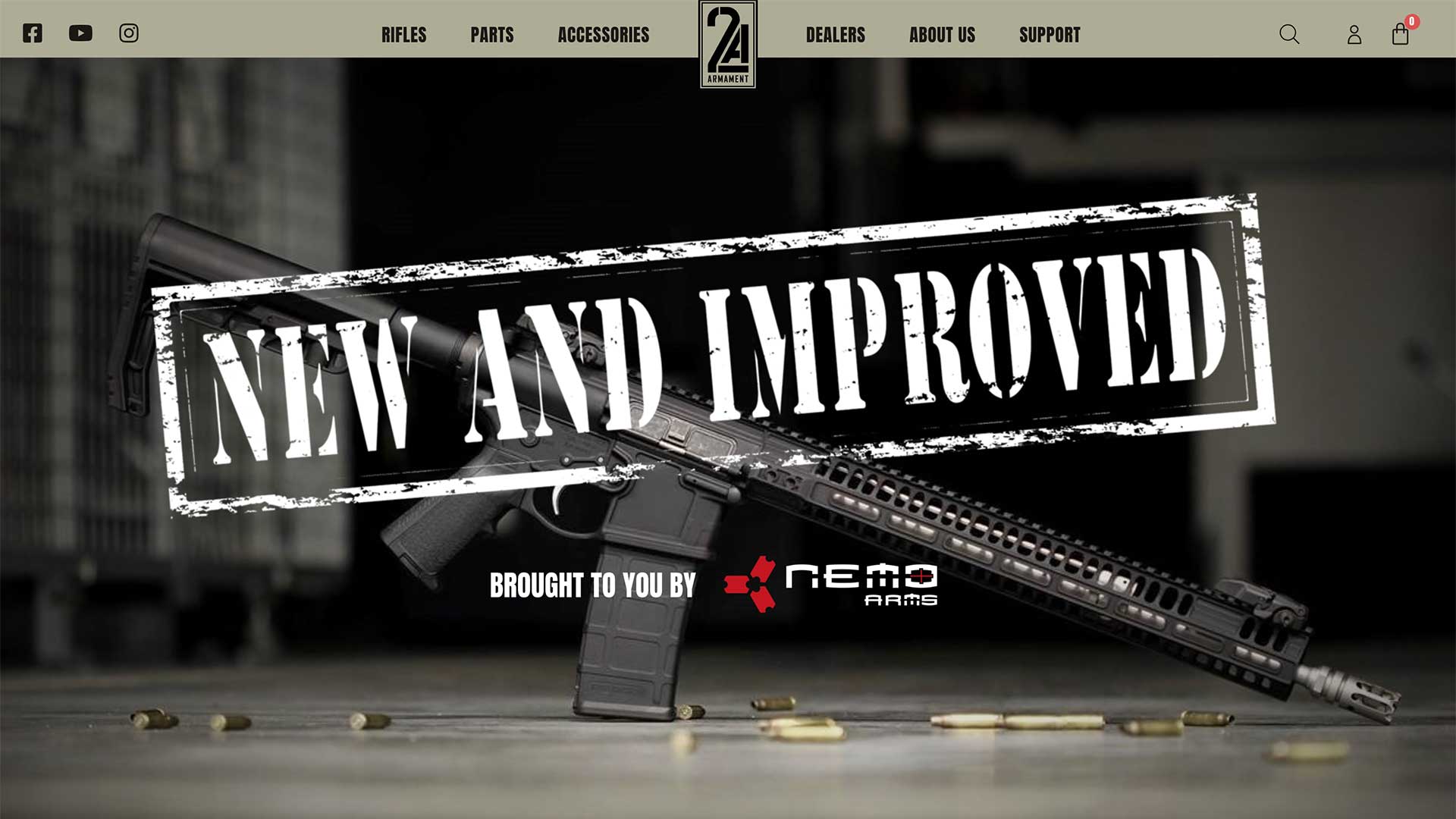 2A Armament website case study hero